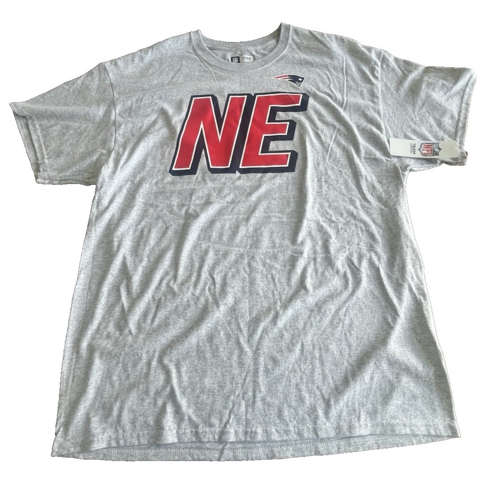 New England Patriots‎ T-shirt Men's Size Medium M Grey NFL Team Apparel NWT